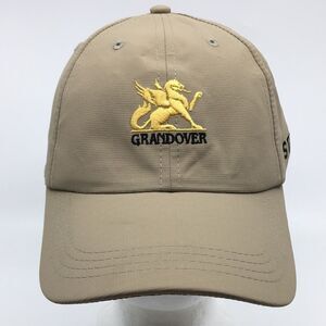 Grandover Staff lightweight tan baseball cap hat with Velcro backstrap